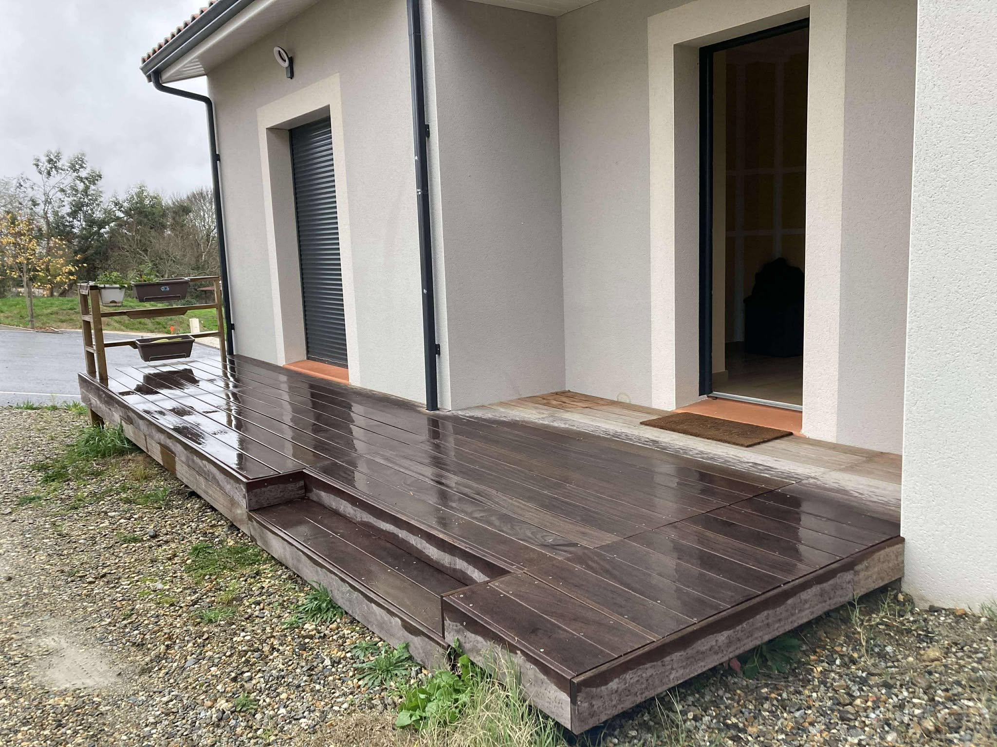 Pose d'une terrasse bois à Toulouse